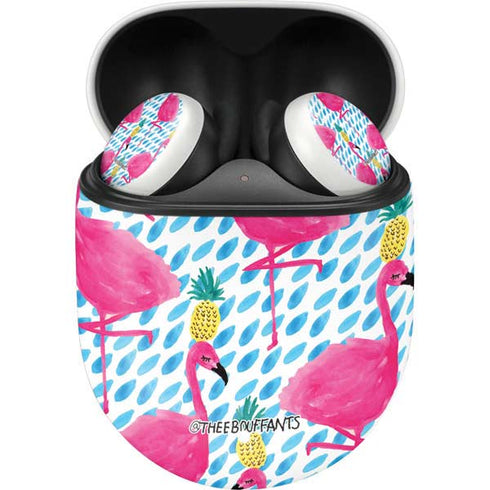 Bouffants and Broken Hearts Party Flamingos Google Pixel Buds Skin